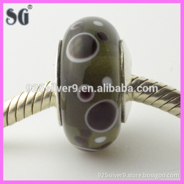 Direct factory supplier 2016 new products fashion jewelry wholesale pattern black glass beads